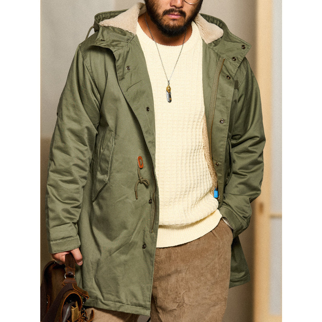 オリーブ タケル ミリタリーフードモッズコート