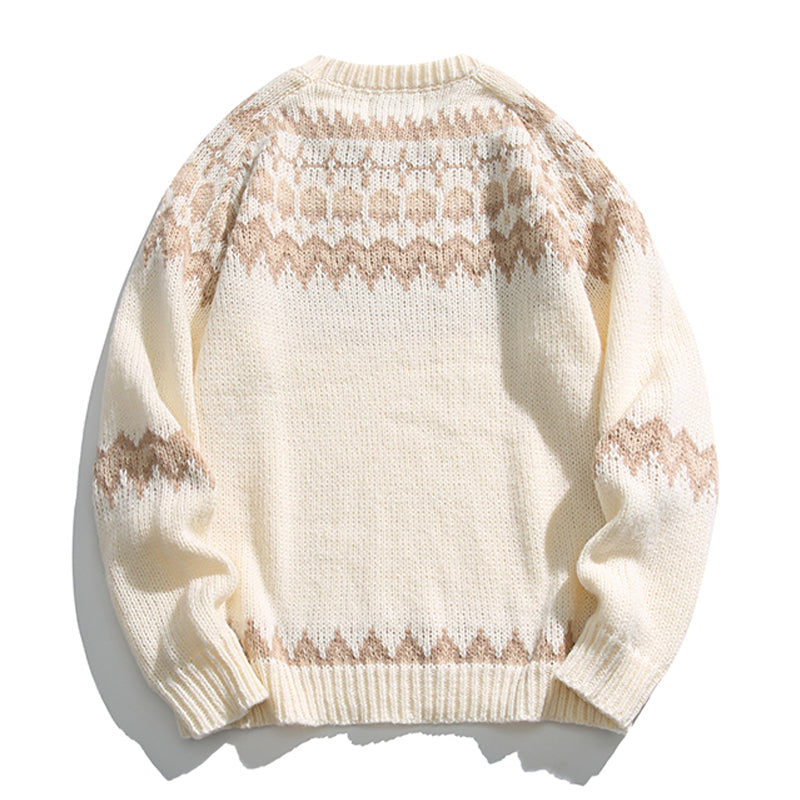 タカオ ノルディックパターン ニットセーター