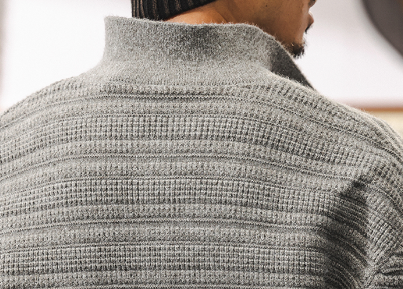 タケル リブニット ボタンカーディガン