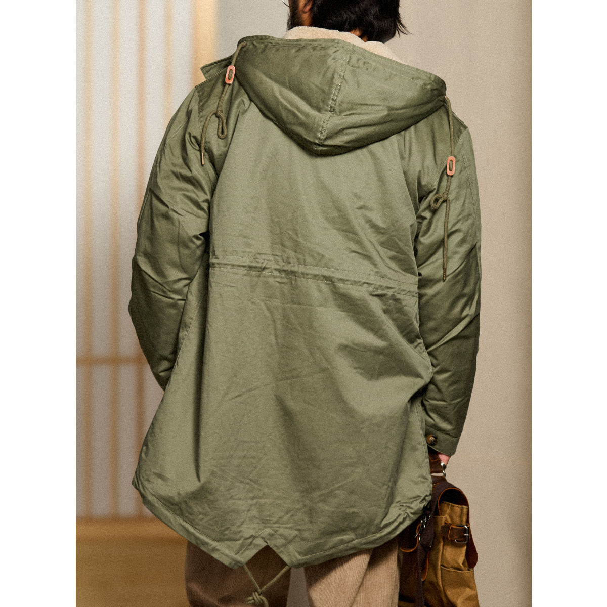 オリーブ タケル ミリタリーフードモッズコート