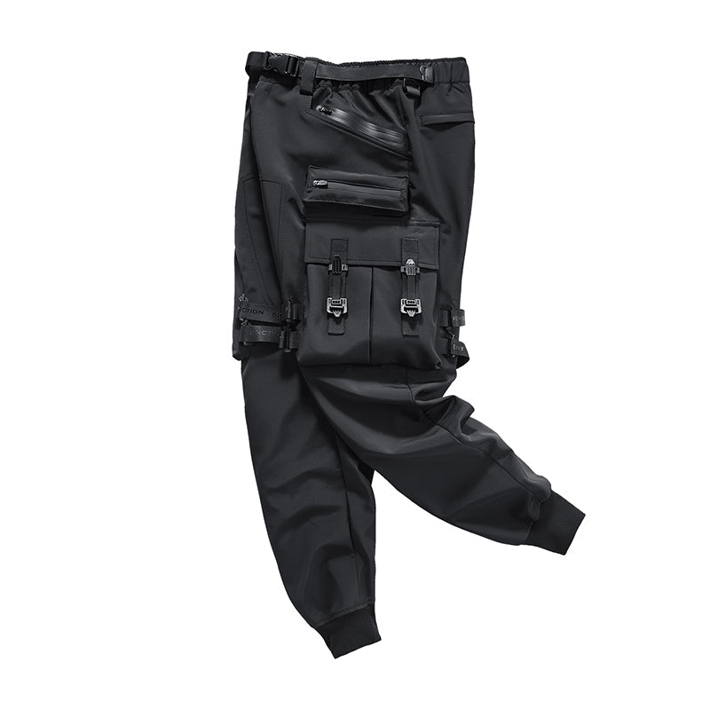 ブラック ハル オーバーストラップカーゴパンツ