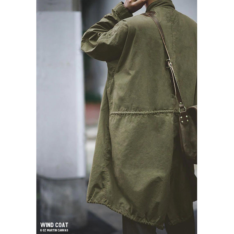 オリーブ カイト ミリタリーフィッシュテールコート