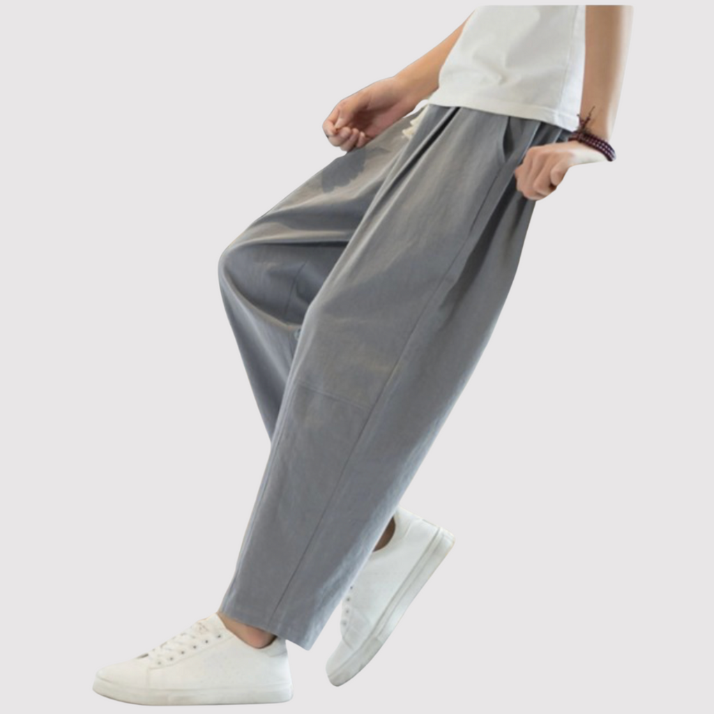 ハル リネンブレンド リラックスパンツ
