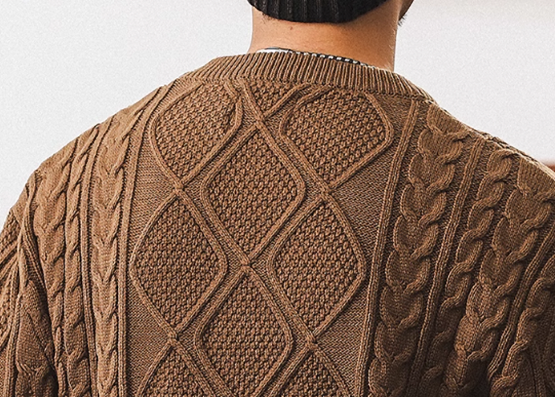 ハル トラディショナル ケーブルニット セーター