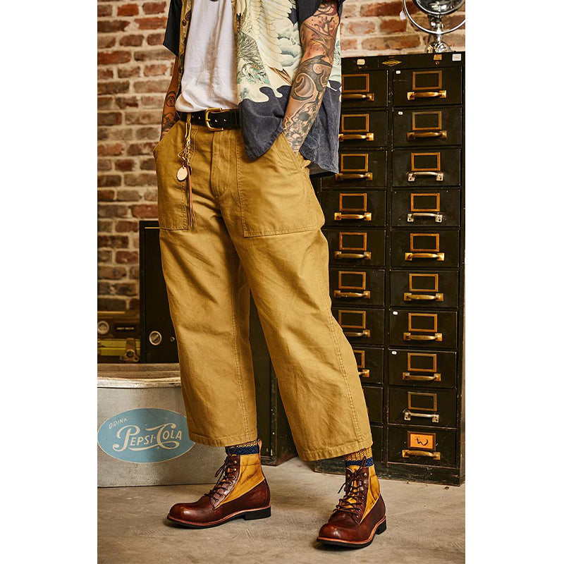 ブラウン タカシ レザーフィールドブーツ