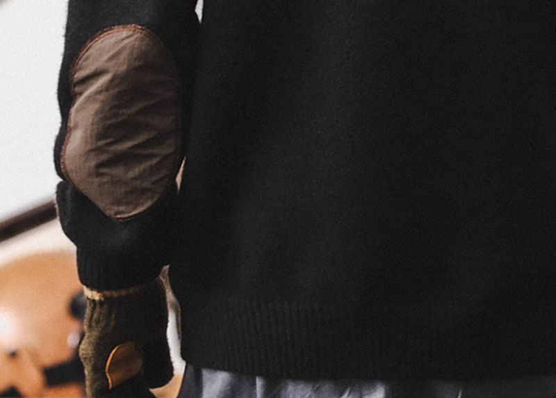 ソウ タートルネック パッチセーター