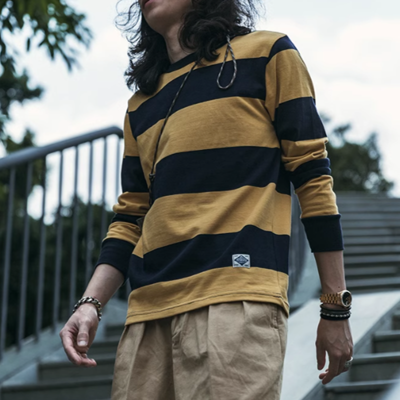 ハヤト ボーダー ロングスリーブTシャツ