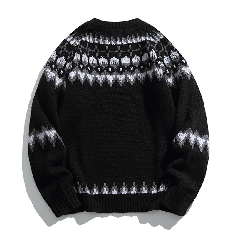 タカオ ノルディックパターン ニットセーター