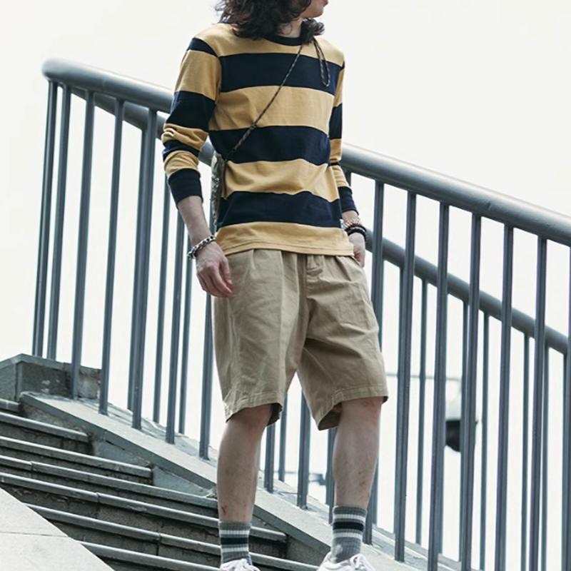 ハヤト ボーダー ロングスリーブTシャツ