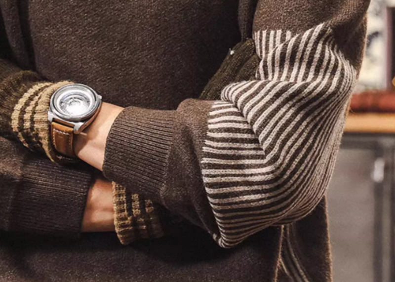 レン ジオメトリック パターン ニットセーター