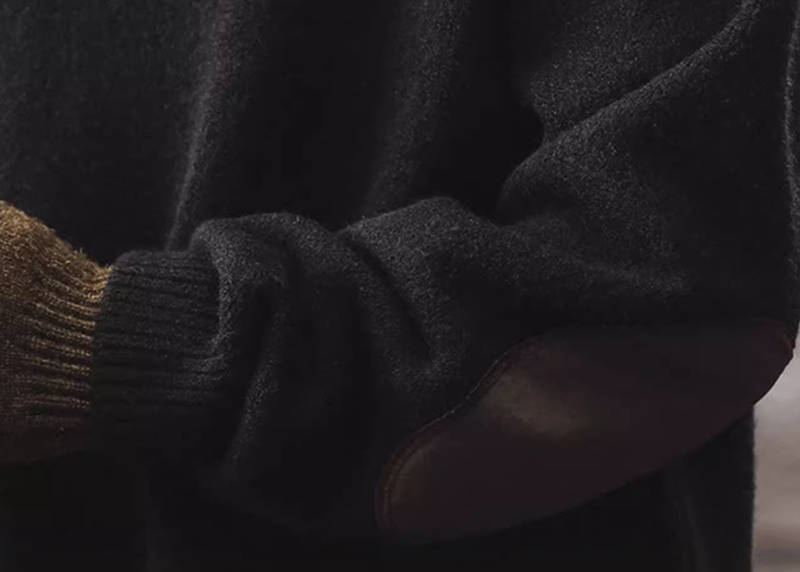 ソウ タートルネック パッチセーター