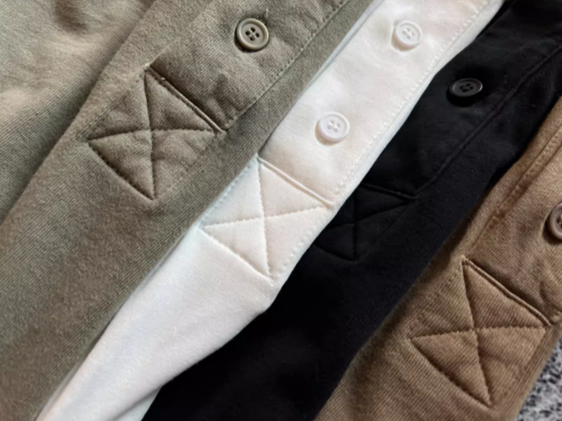 ユウジ ヘンリーネック ロングスリーブTシャツ