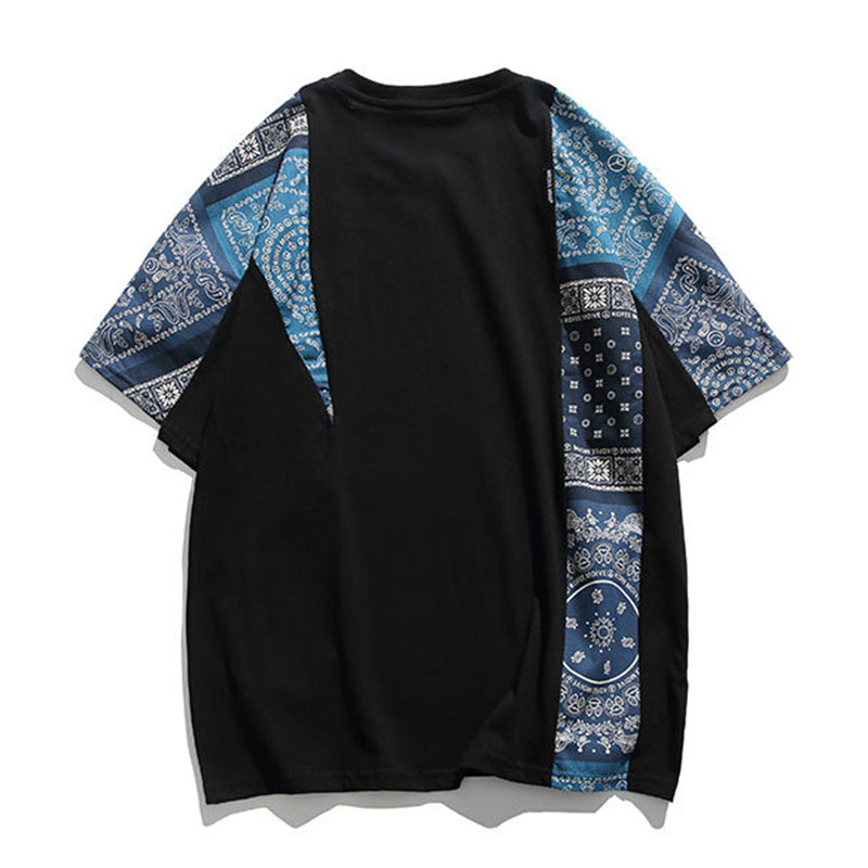 バンダナスリーブ パッチワークTシャツ