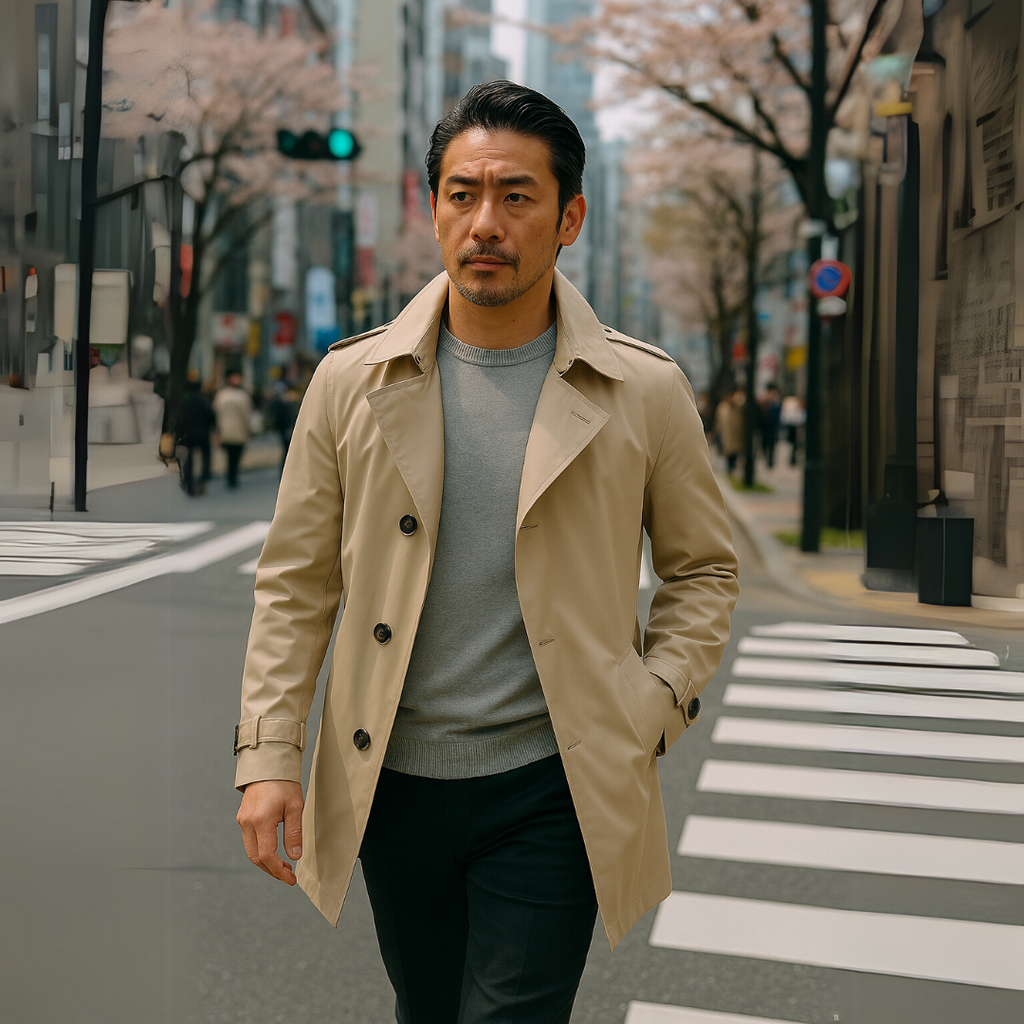 レオンミッドレングストレンチコート