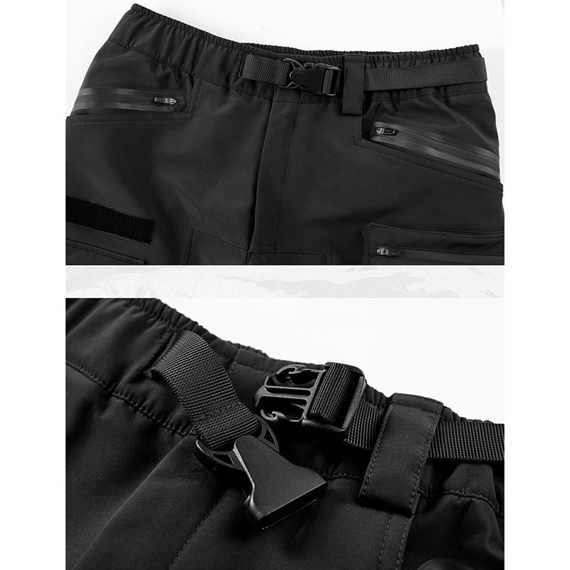 ブラック ハル オーバーストラップカーゴパンツ