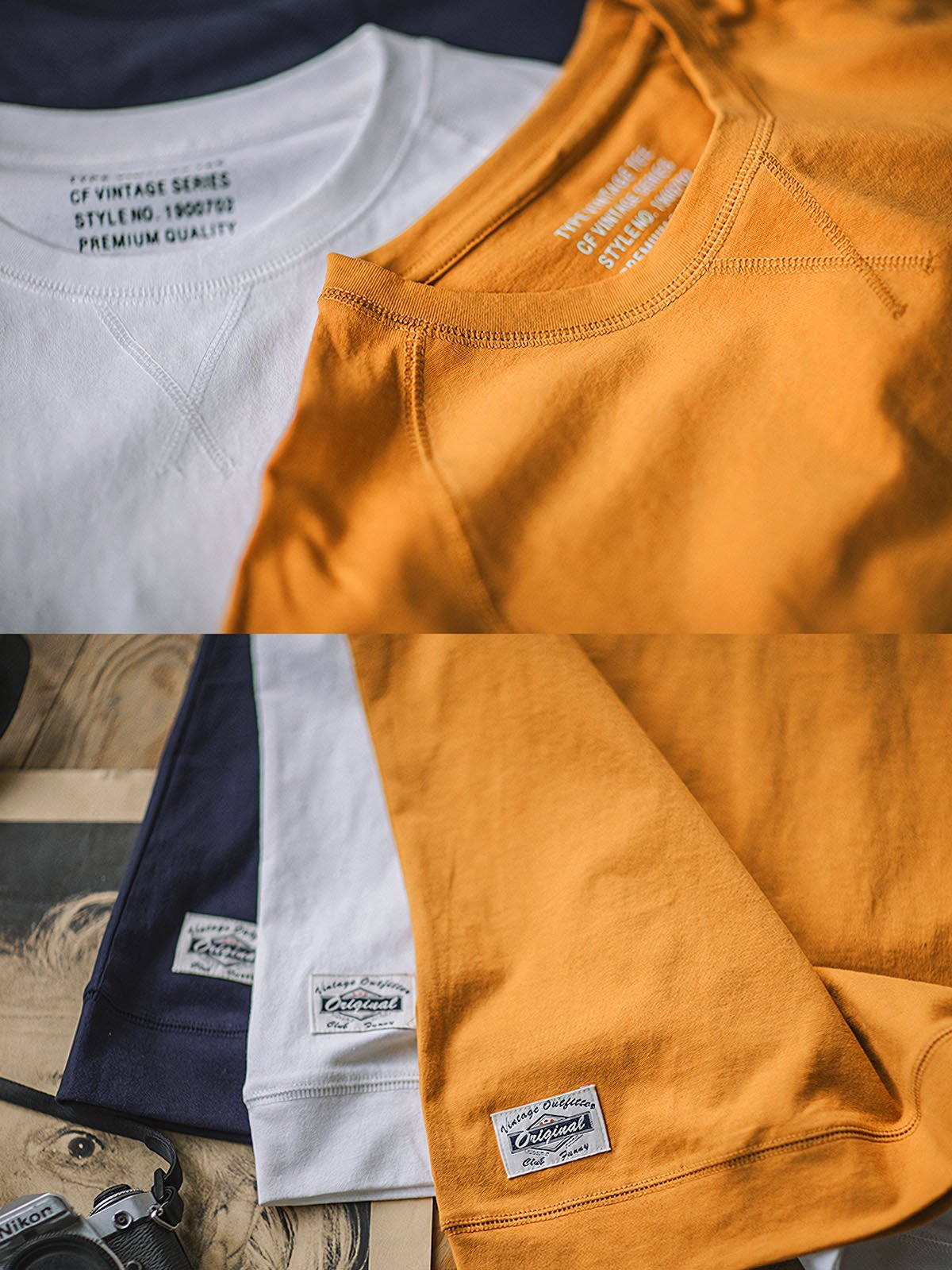 クルーネック半袖Tシャツ｜豊富な5カラー展開