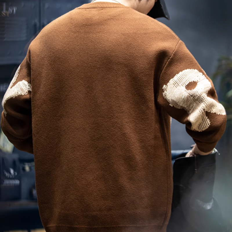 ユウト グラフィック クルーネック セーター