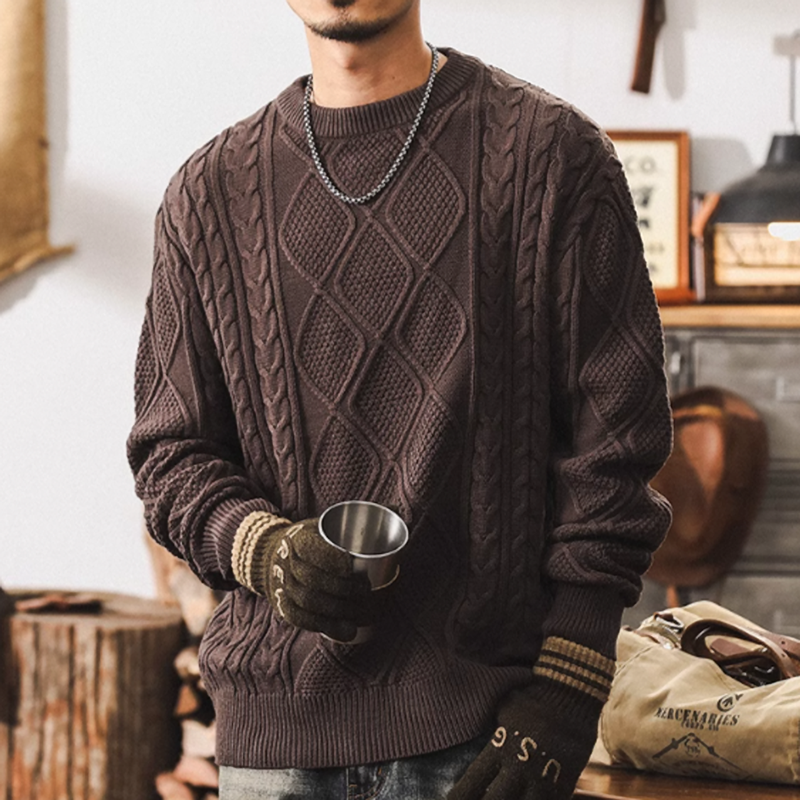 ハル トラディショナル ケーブルニット セーター