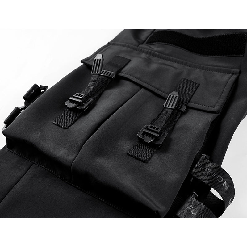 ブラック ハル オーバーストラップカーゴパンツ