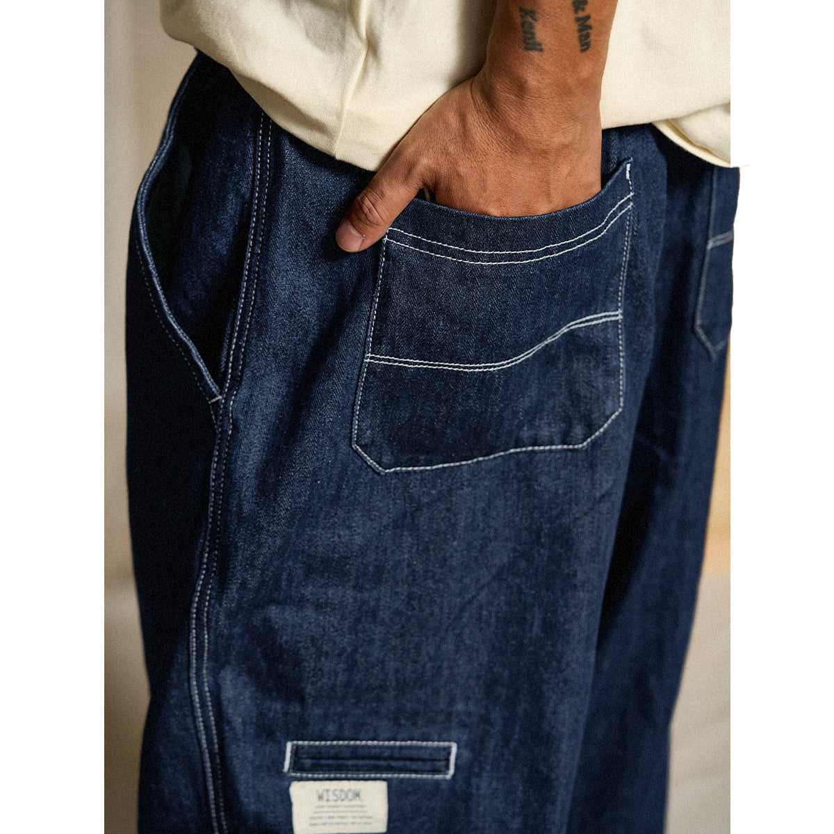 カズ ユーティリティデニムパンツ