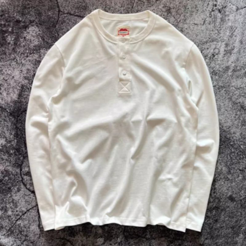 ユウジ ヘンリーネック ロングスリーブTシャツ