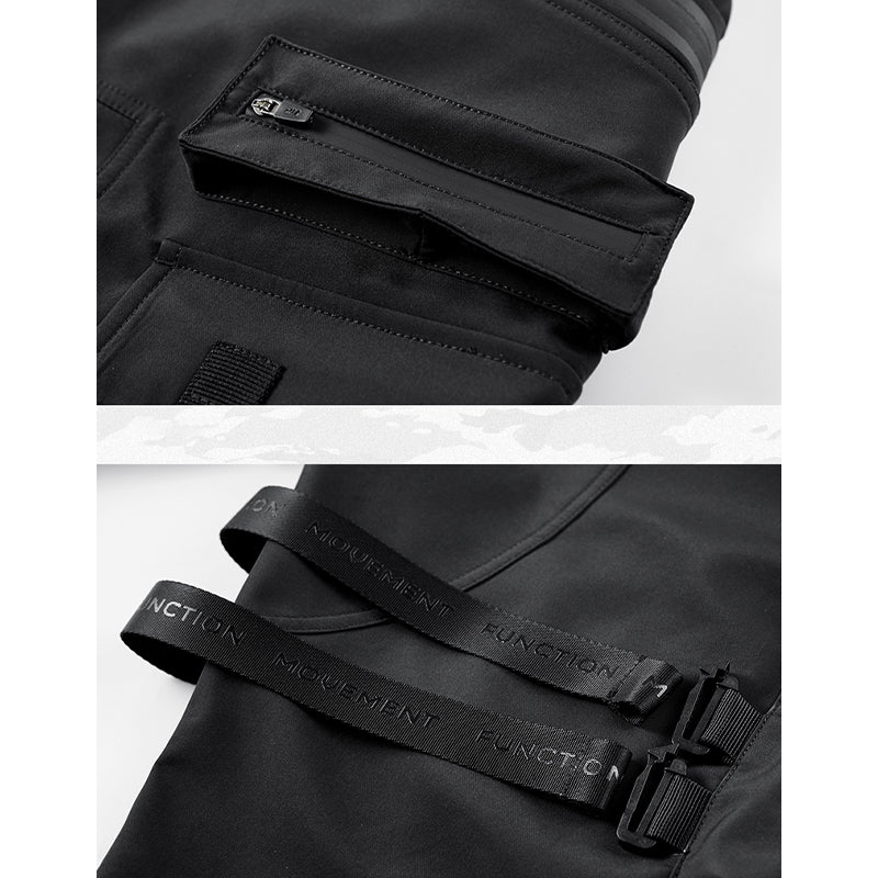 ブラック ハル オーバーストラップカーゴパンツ