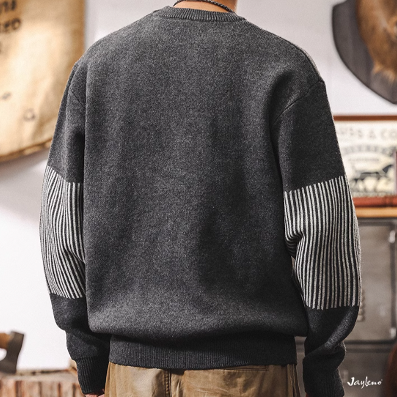 レン ジオメトリック パターン ニットセーター