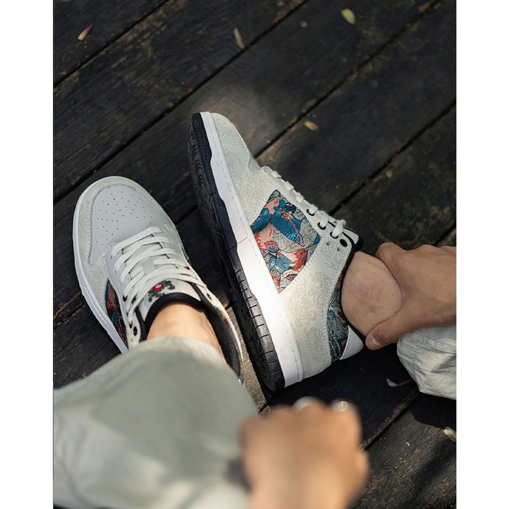 レン ジャカードローカットスニーカー
