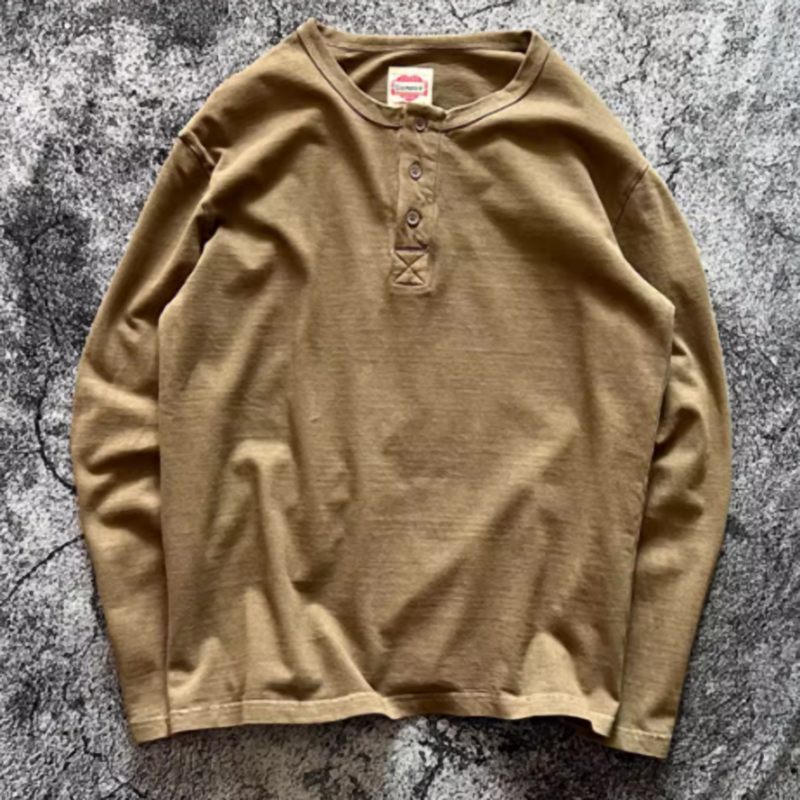 ユウジ ヘンリーネック ロングスリーブTシャツ