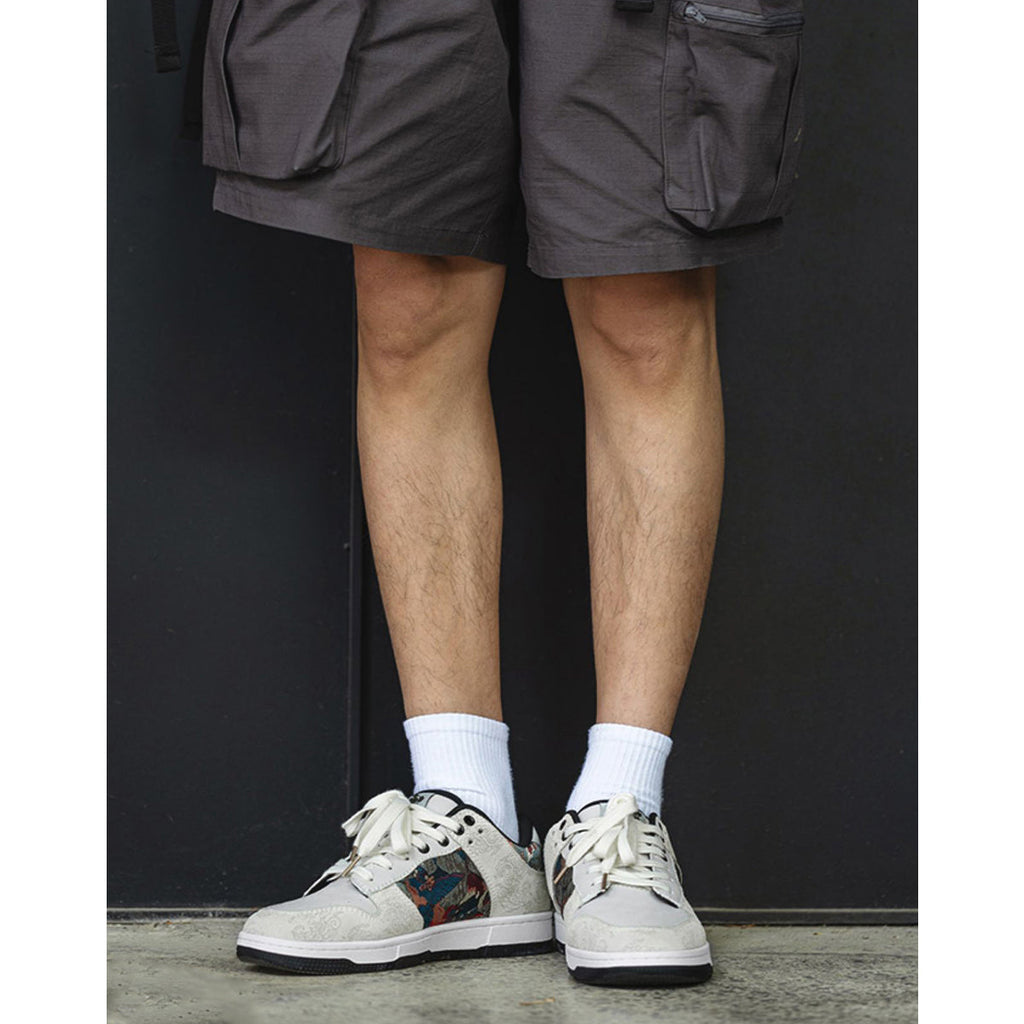 レン ジャカードローカットスニーカー