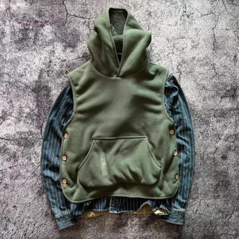 タカオ フリース フード付き ベスト