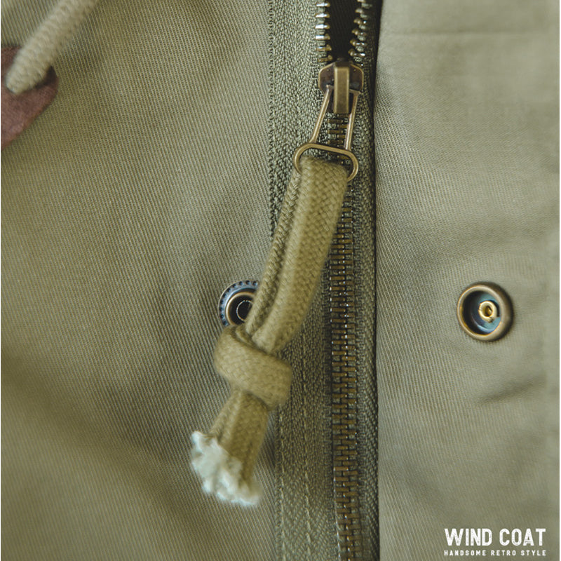 オリーブ タケル ミリタリーフードモッズコート