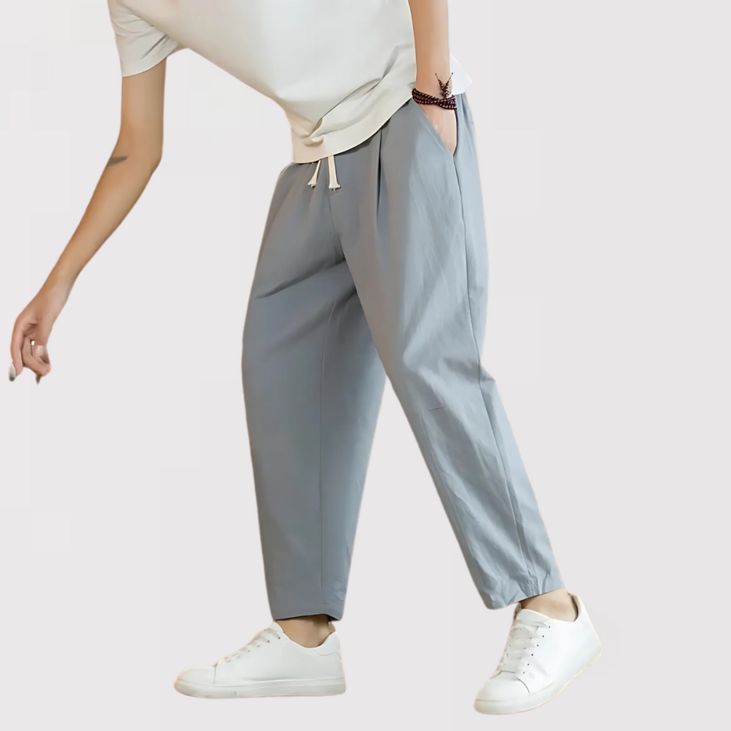 ハル リネンブレンド リラックスパンツ