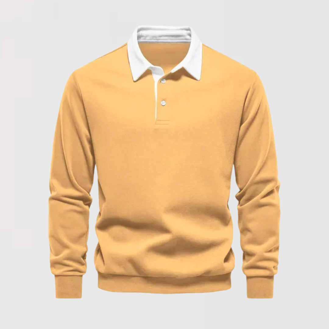 マコト コントラストカラー ポロスウェット