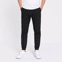 リョウ ネイビー チェックトラウザー