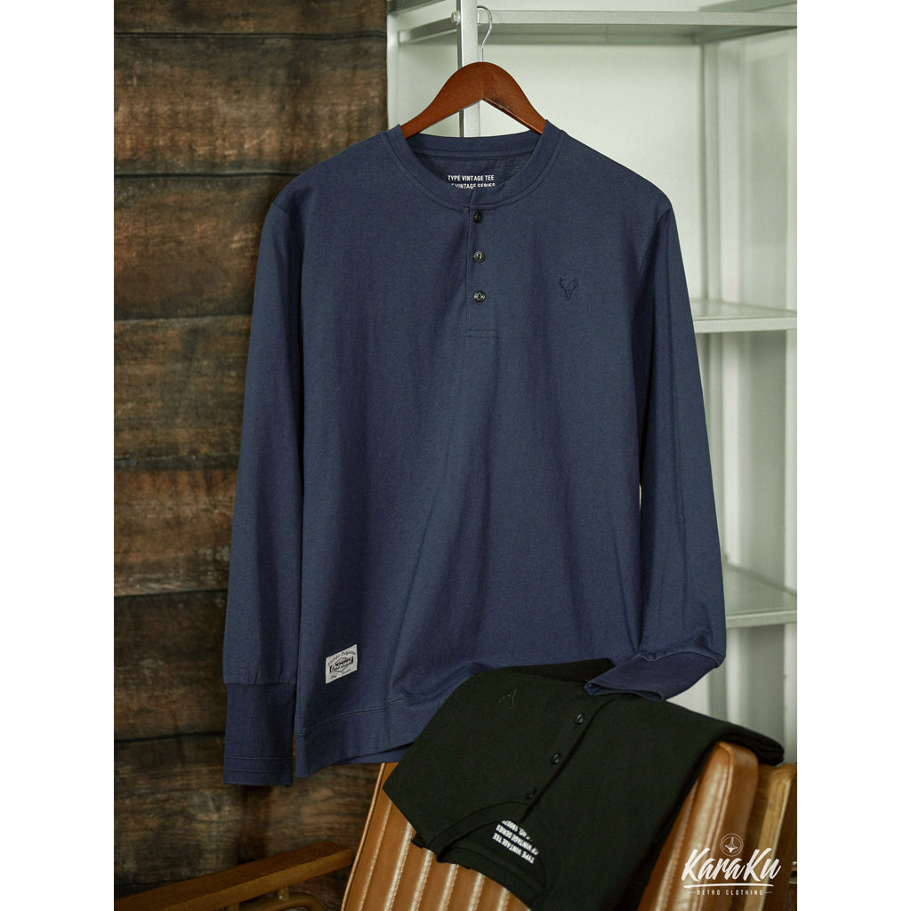 タクミ ヘンリーネック スウェットシャツ