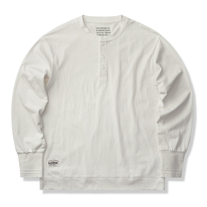 タクミ ヘンリーネック スウェットシャツ