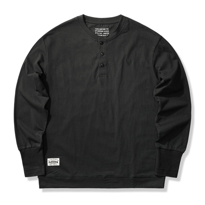 タクミ ヘンリーネック スウェットシャツ