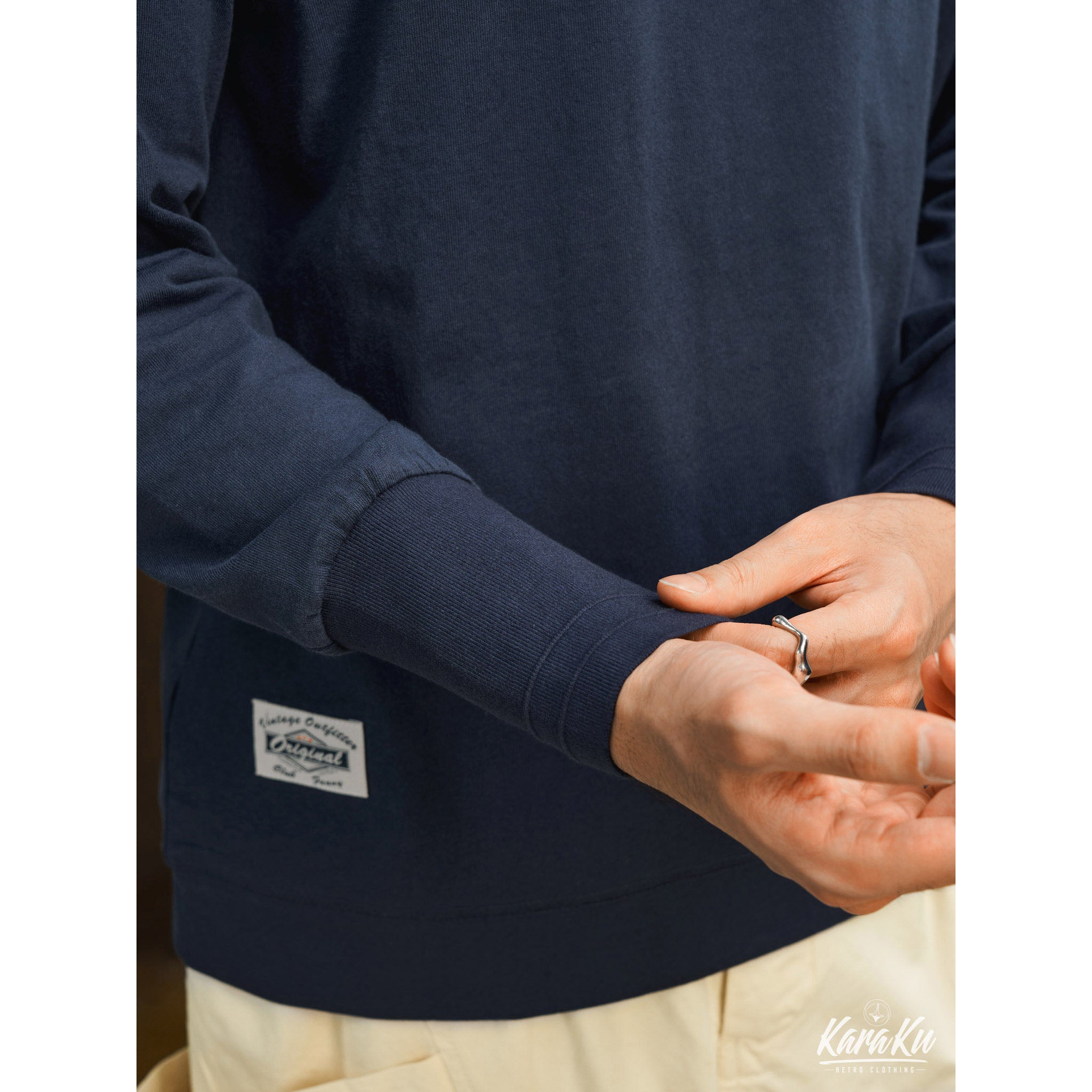 タクミ ヘンリーネック スウェットシャツ