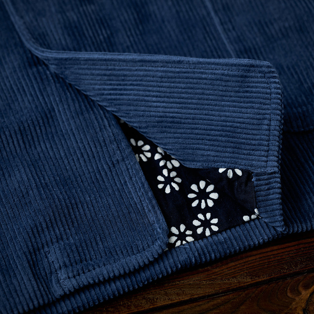 ネイビー ソラ コーデュロイワークジャケット