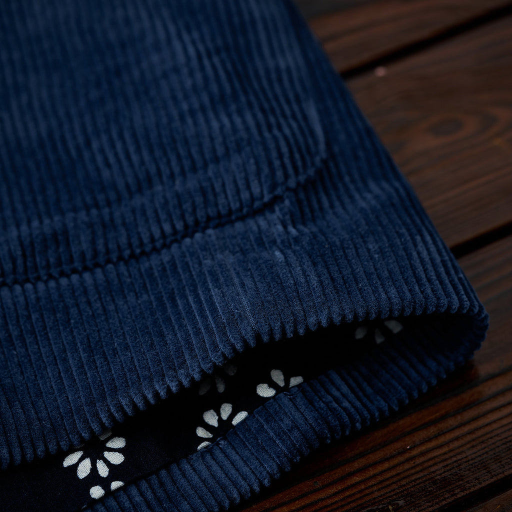 ネイビー ソラ コーデュロイワークジャケット