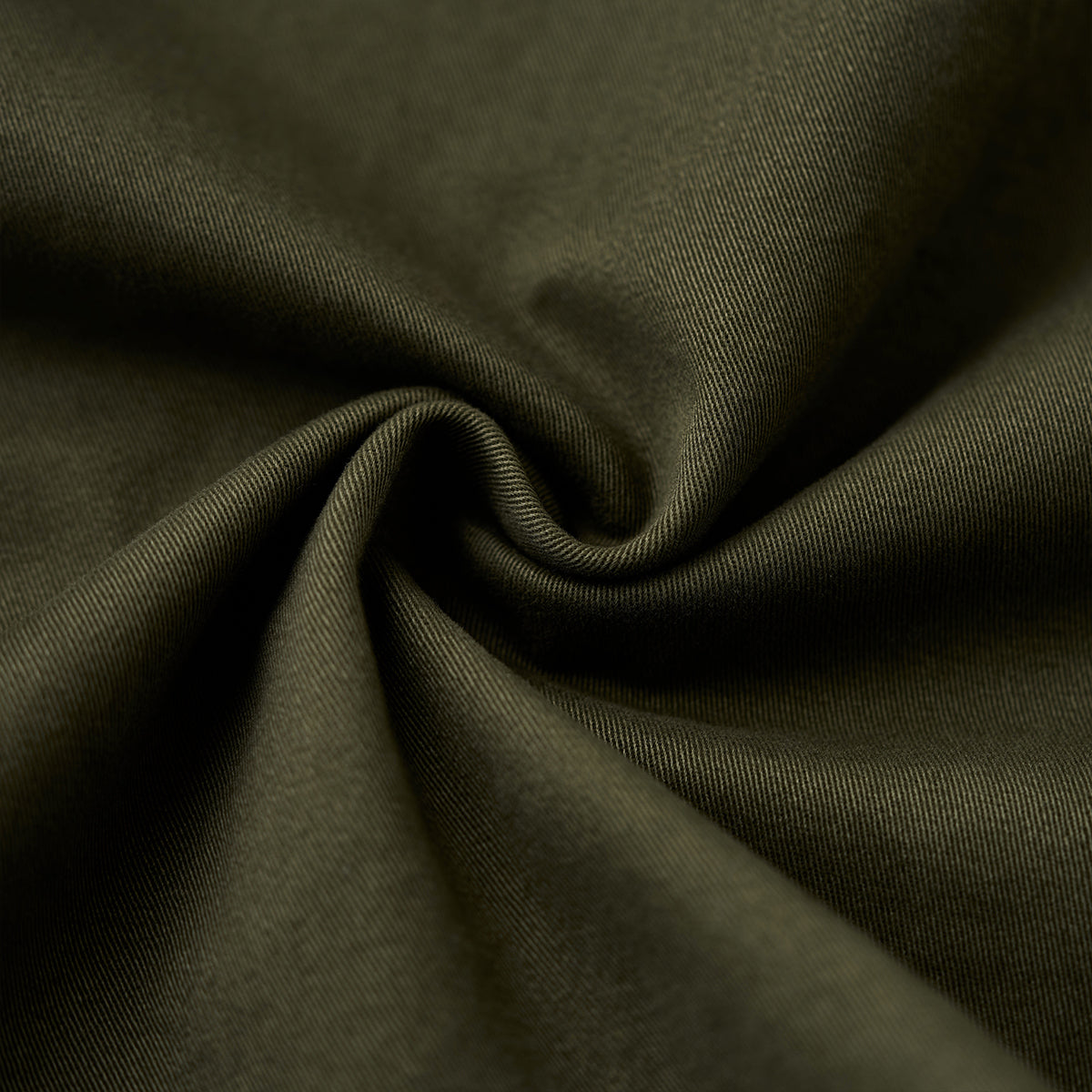 カズオ オリーブ ミリタリーレースアップ パーカー