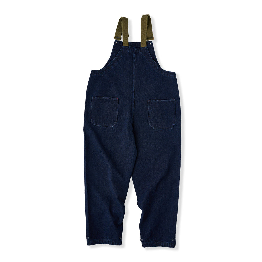 ネイビー アオイ デニムオーバーオール