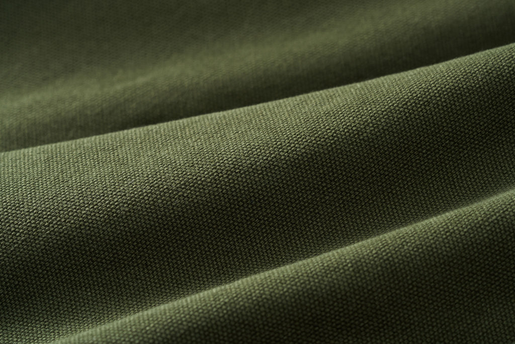 オリーブ カズマ ミリタリーキャンバスジャケット