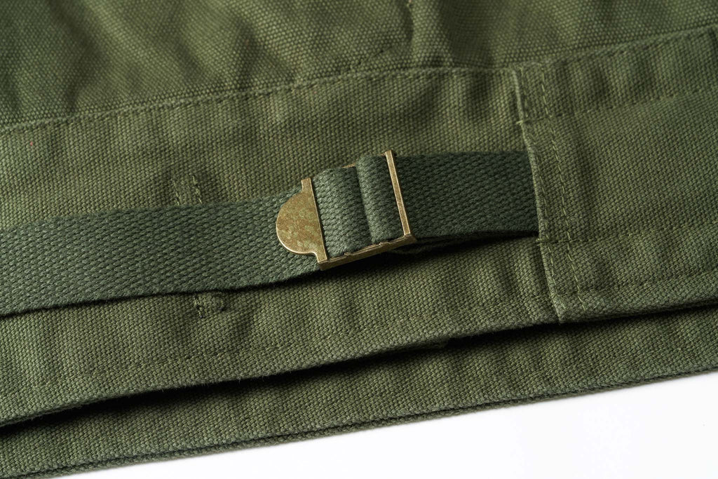 オリーブ カズマ ミリタリーキャンバスジャケット