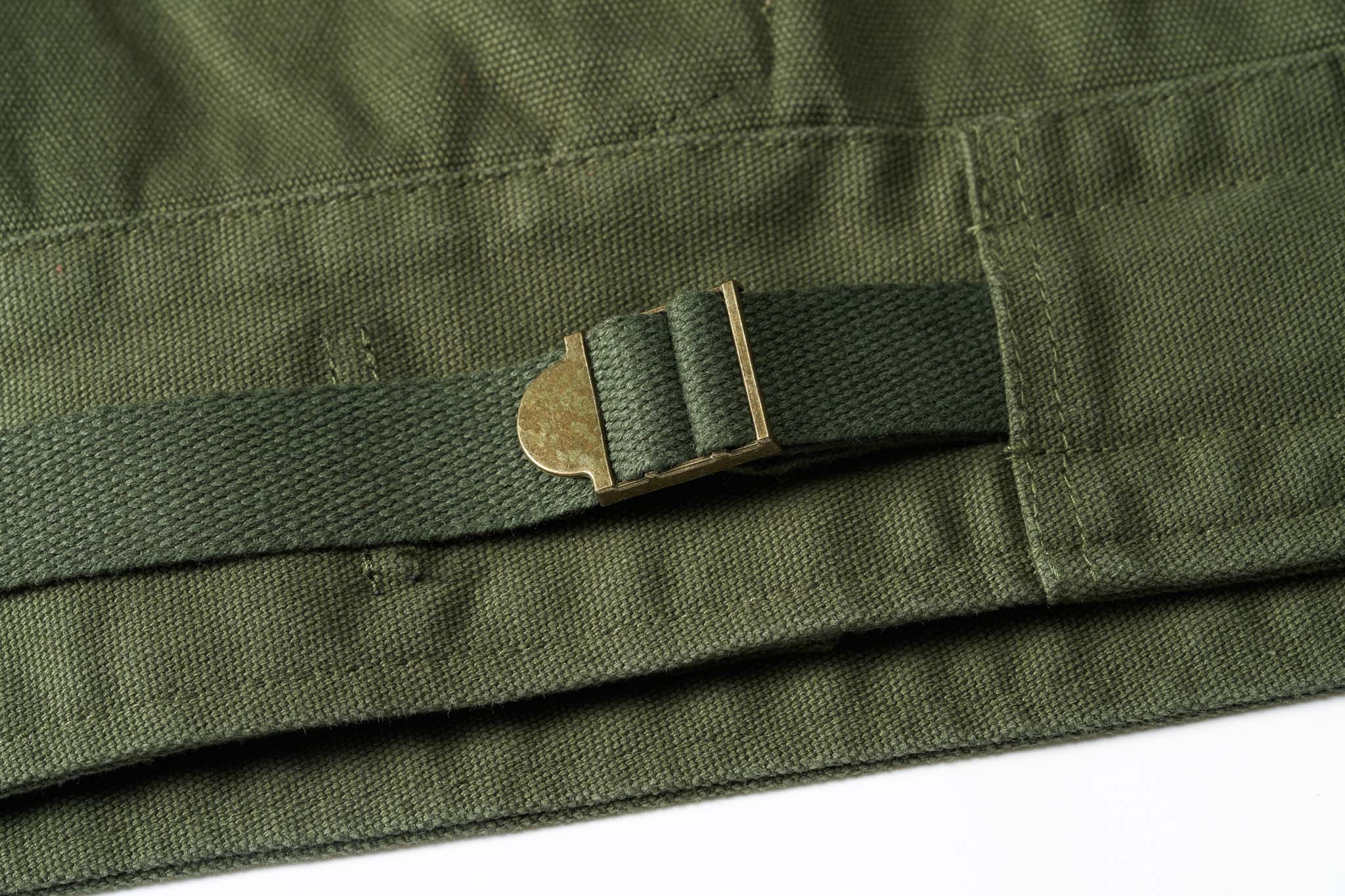 オリーブ カズマ ミリタリーキャンバスジャケット