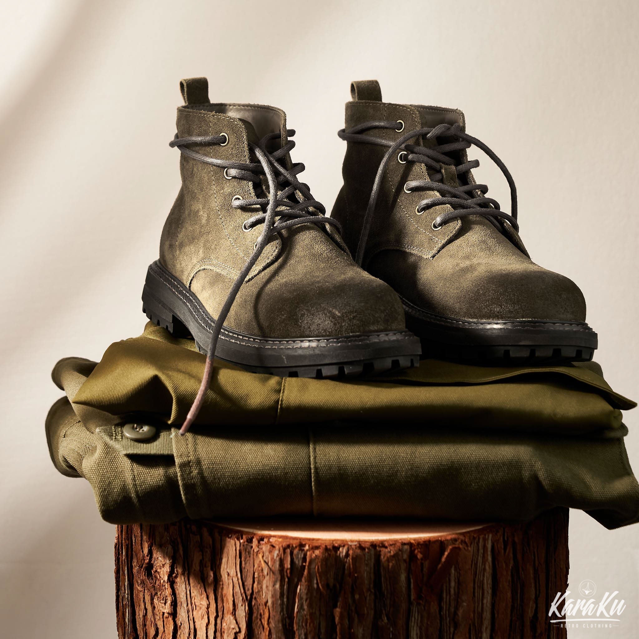 ユウタ スエードワークブーツ