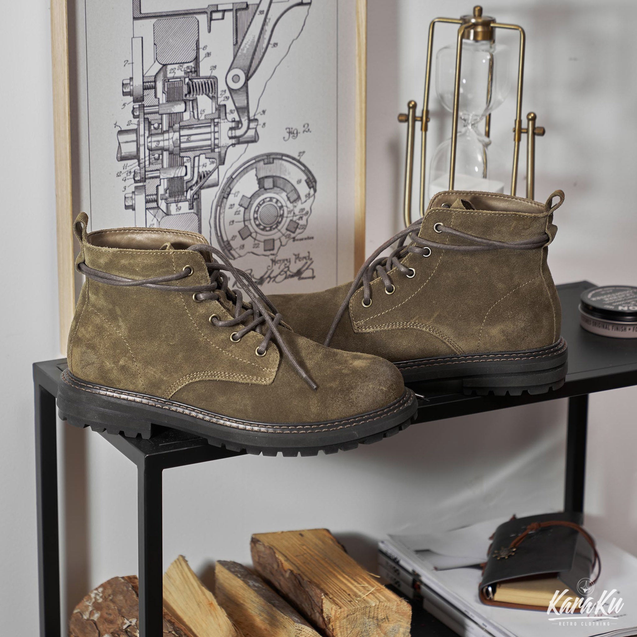 ユウタ スエードワークブーツ