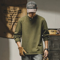 ダブルカラーロングスリーブスウェット