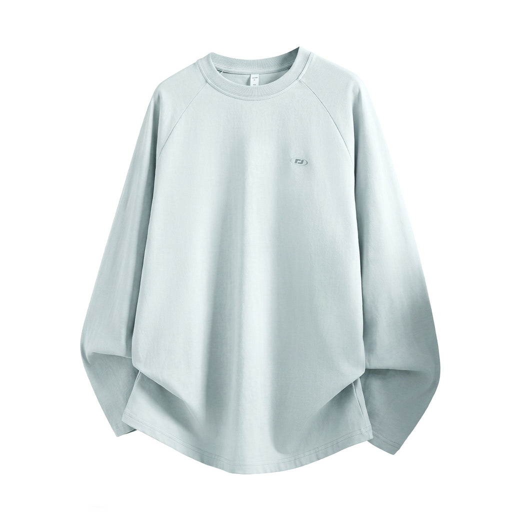 長袖Tシャツ メンズ — 背面ベンチレーションを備えたドライポリエステルのスポーツカットソー